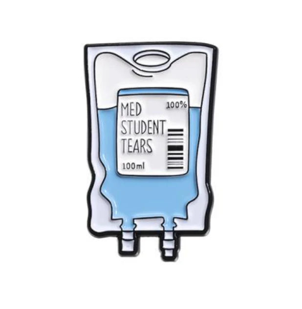 MED Student Tears Enamel Pin