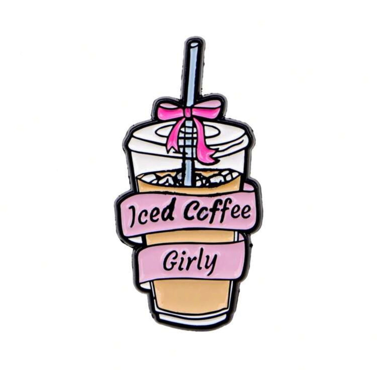 Coquette Coffee Enamel Pin