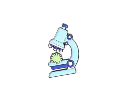 Medical Lab Microscope Enamel Pin