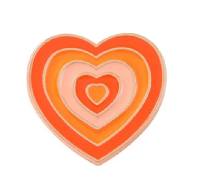 Orange Gradient Enamel Pin