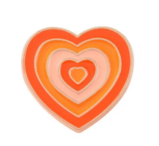 Orange Gradient Enamel Pin