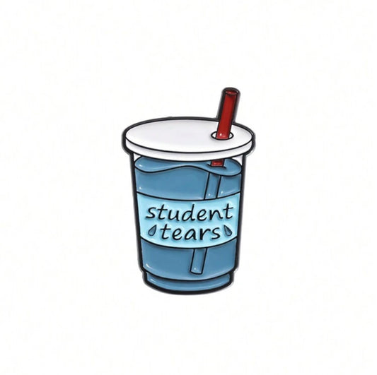 Student Tears Enamel Pin