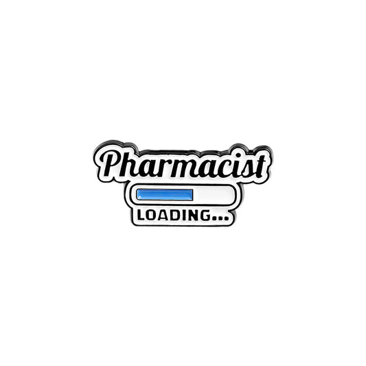 Pharmacist Loading Enamel Pin