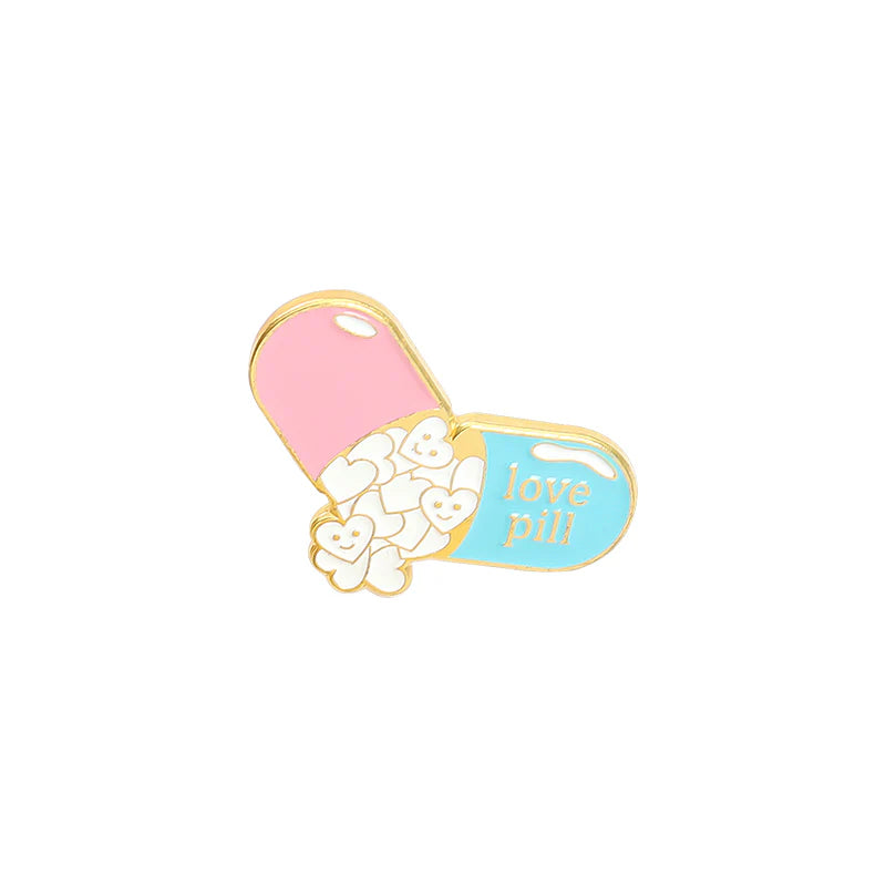 Love Pill Enamel Pin