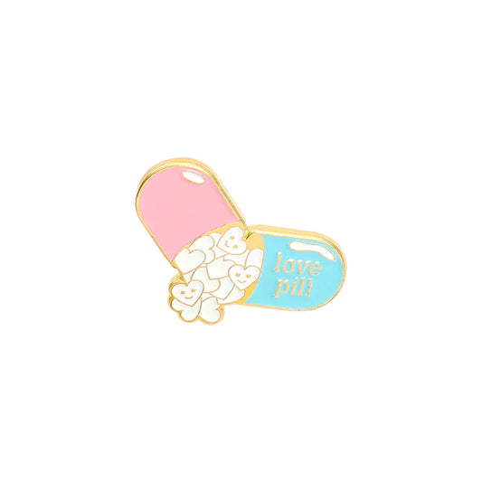 Love Pill Enamel Pin